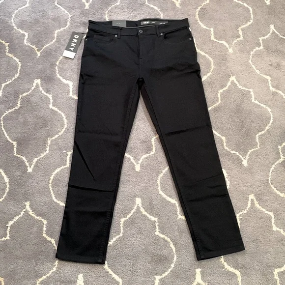 dkny black stretch pants